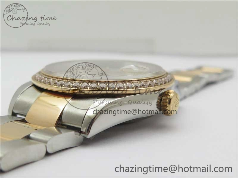 DateJust 36 SS RG 126281 BP Maker 1:1 Best Edition Silver  Gray Dial on Oyster Bracelet