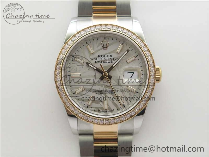 DateJust 36 SS RG 126281 BP Maker 1:1 Best Edition Silver  Gray Dial on Oyster Bracelet