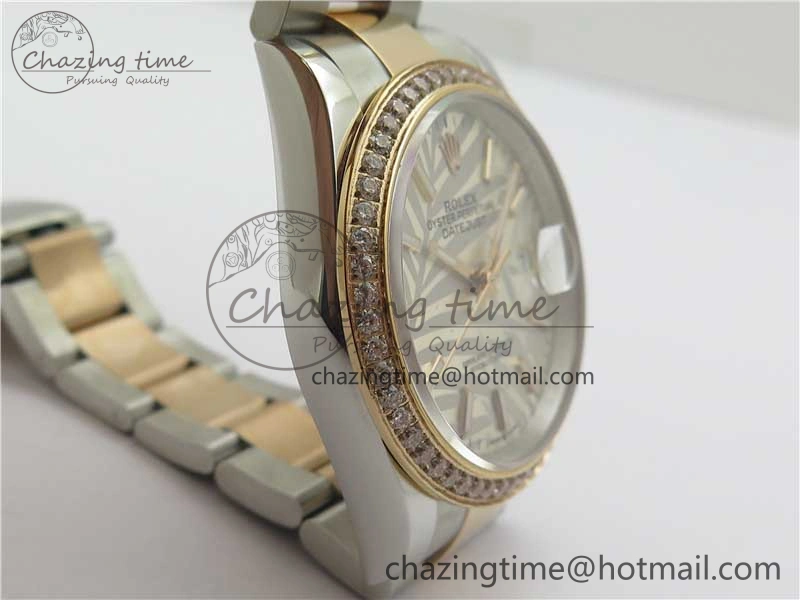 DateJust 36 SS RG 126281 BP Maker 1:1 Best Edition Silver  Gray Dial on Oyster Bracelet
