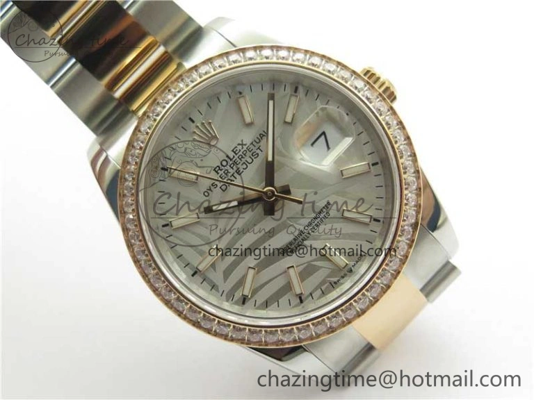 DateJust 36 SS RG 126281 BP Maker 1:1 Best Edition Silver  Gray Dial on Oyster Bracelet