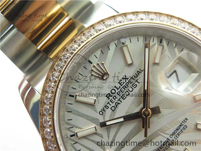 DateJust 36 SS RG 126281 BP Maker 1:1 Best Edition Silver  Gray Dial on Oyster Bracelet