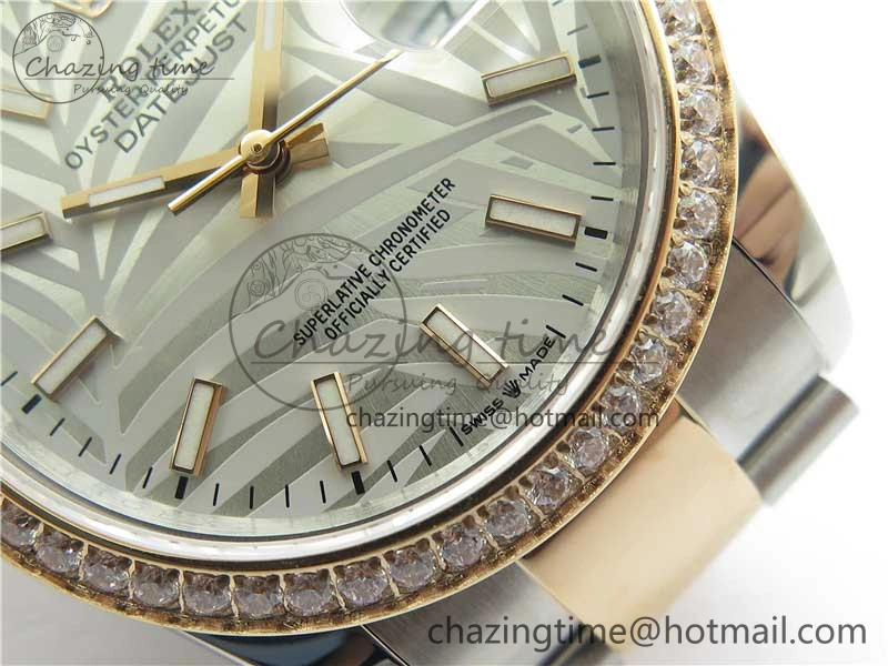 DateJust 36 SS RG 126281 BP Maker 1:1 Best Edition Silver  Gray Dial on Oyster Bracelet