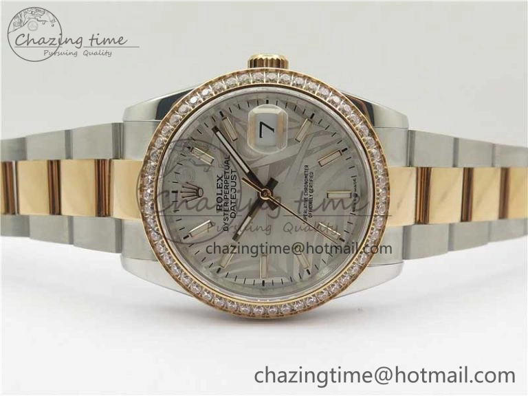 DateJust 36 SS RG 126281 BP Maker 1:1 Best Edition Silver  Gray Dial on Oyster Bracelet