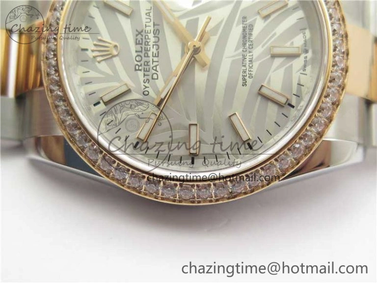 DateJust 36 SS RG 126281 BP Maker 1:1 Best Edition Silver  Gray Dial on Oyster Bracelet