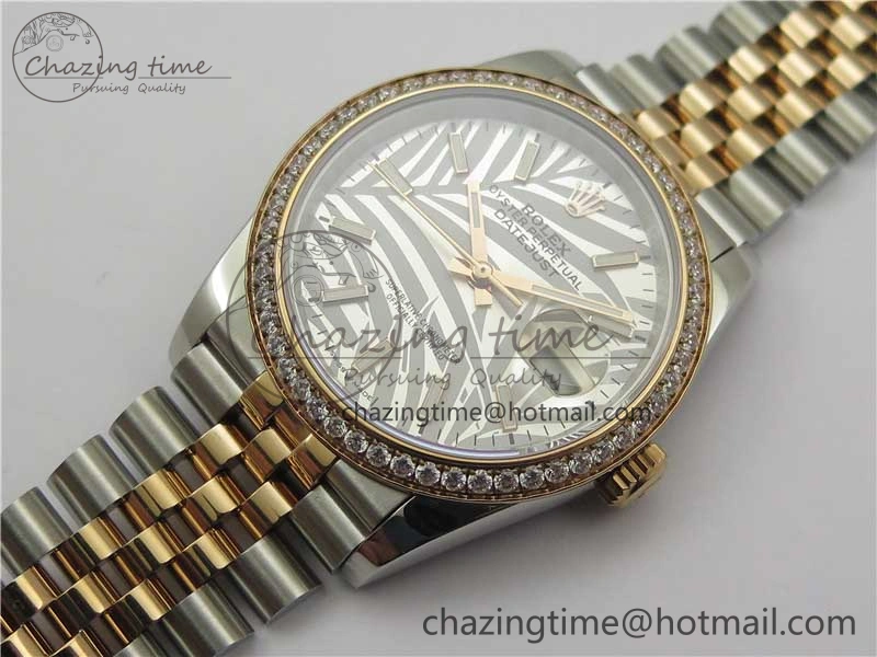 DateJust 36 SS RG 126281 BP Maker 1:1 Best Edition Silver Gray Dial on Oyster Bracelet
