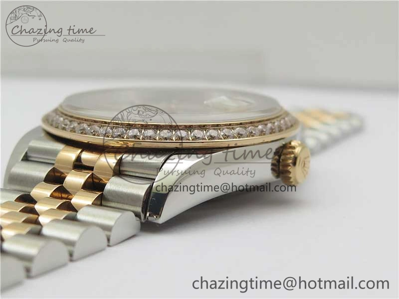 DateJust 36 SS RG 126281 BP Maker 1:1 Best Edition Silver Gray Dial on Oyster Bracelet