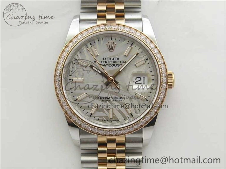 DateJust 36 SS RG 126281 BP Maker 1:1 Best Edition Silver Gray Dial on Oyster Bracelet