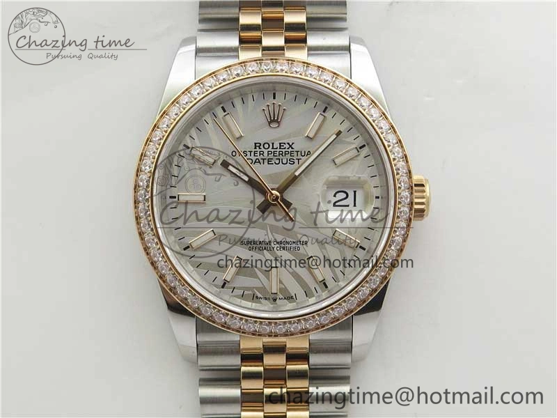 DateJust 36 SS RG 126281 BP Maker 1:1 Best Edition Silver Gray Dial on Oyster Bracelet