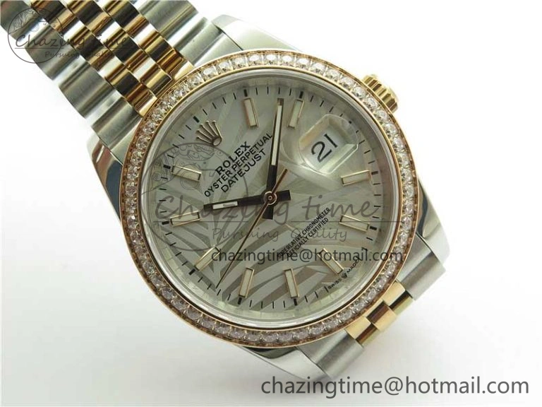 DateJust 36 SS RG 126281 BP Maker 1:1 Best Edition Silver Gray Dial on Oyster Bracelet