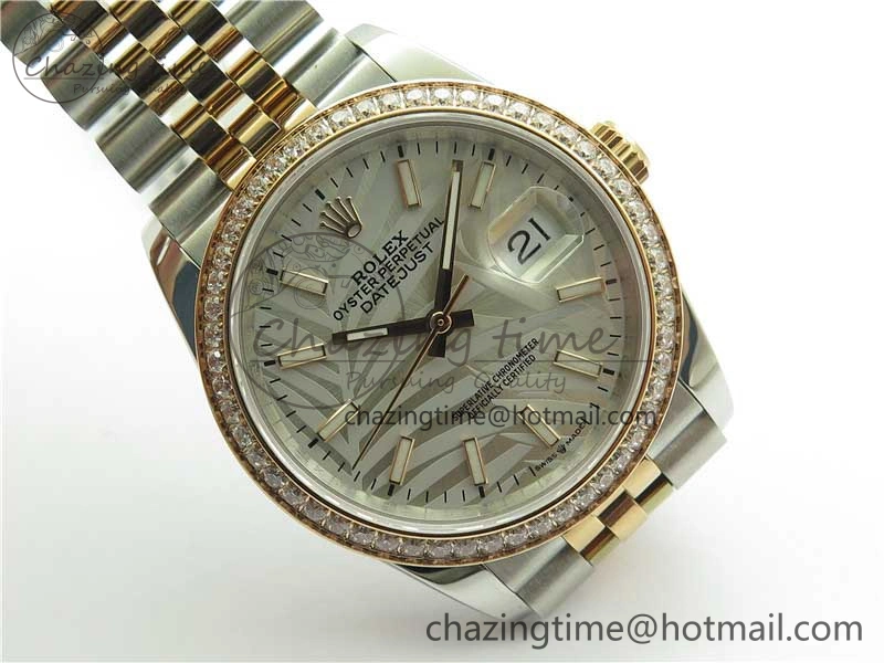 DateJust 36 SS RG 126281 BP Maker 1:1 Best Edition Silver Gray Dial on Oyster Bracelet