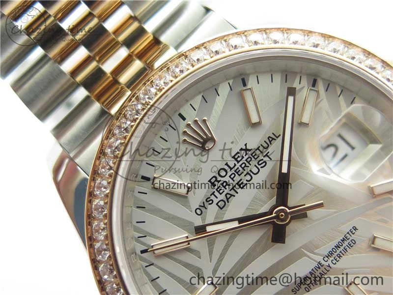 DateJust 36 SS RG 126281 BP Maker 1:1 Best Edition Silver Gray Dial on Oyster Bracelet