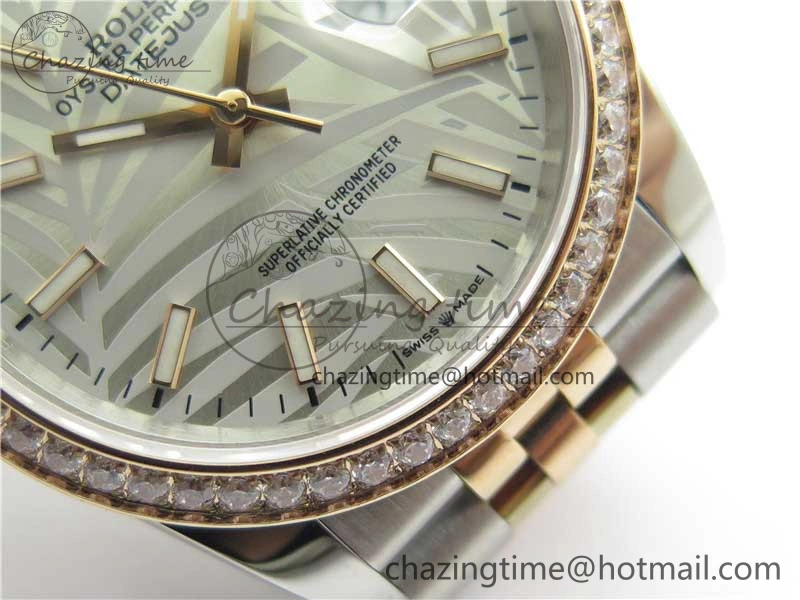DateJust 36 SS RG 126281 BP Maker 1:1 Best Edition Silver Gray Dial on Oyster Bracelet
