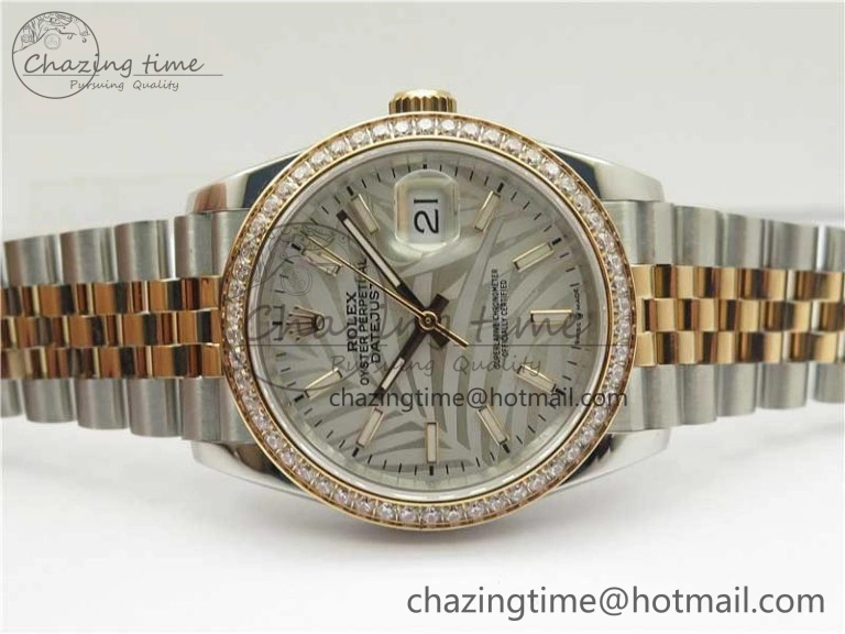 DateJust 36 SS RG 126281 BP Maker 1:1 Best Edition Silver Gray Dial on Oyster Bracelet