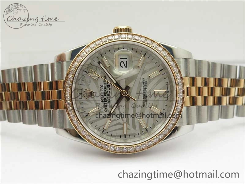 DateJust 36 SS RG 126281 BP Maker 1:1 Best Edition Silver Gray Dial on Oyster Bracelet