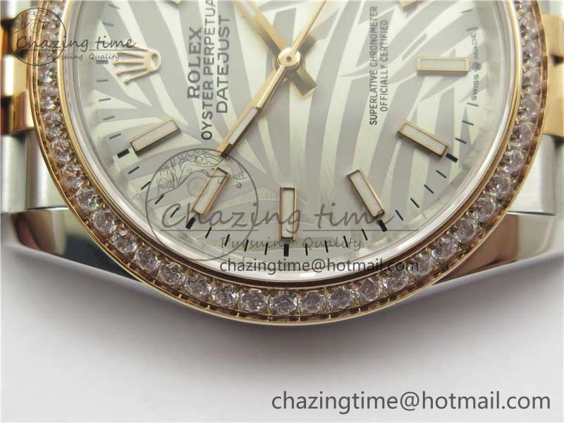 DateJust 36 SS RG 126281 BP Maker 1:1 Best Edition Silver Gray Dial on Oyster Bracelet