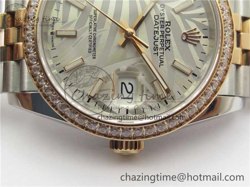 DateJust 36 SS RG 126281 BP Maker 1:1 Best Edition Silver Gray Dial on Oyster Bracelet