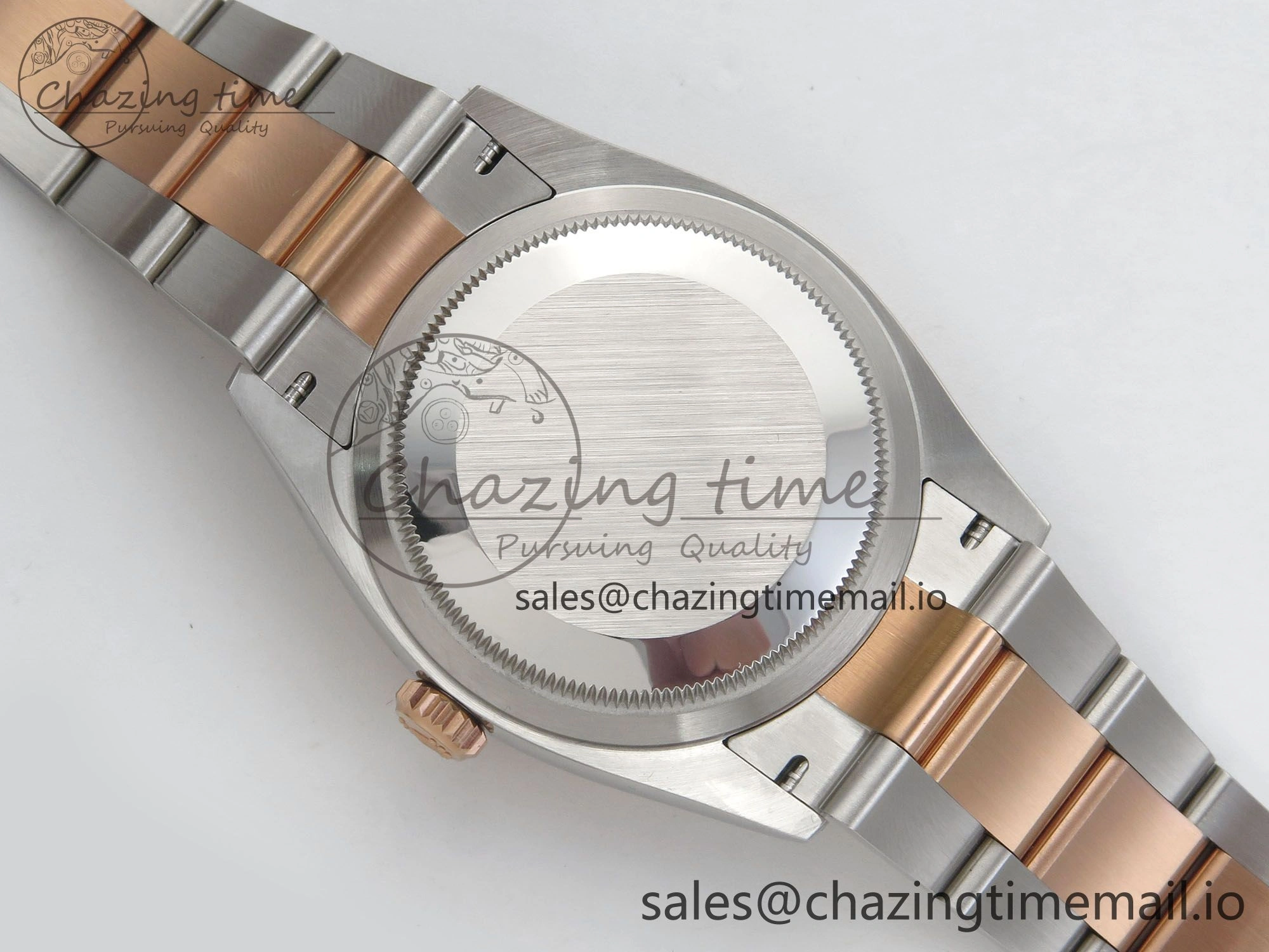 DateJust 36 SS RG ARF 1:1 Best Edition 904L Steel RG Roman Dial on Oyster Bracelet SH3235