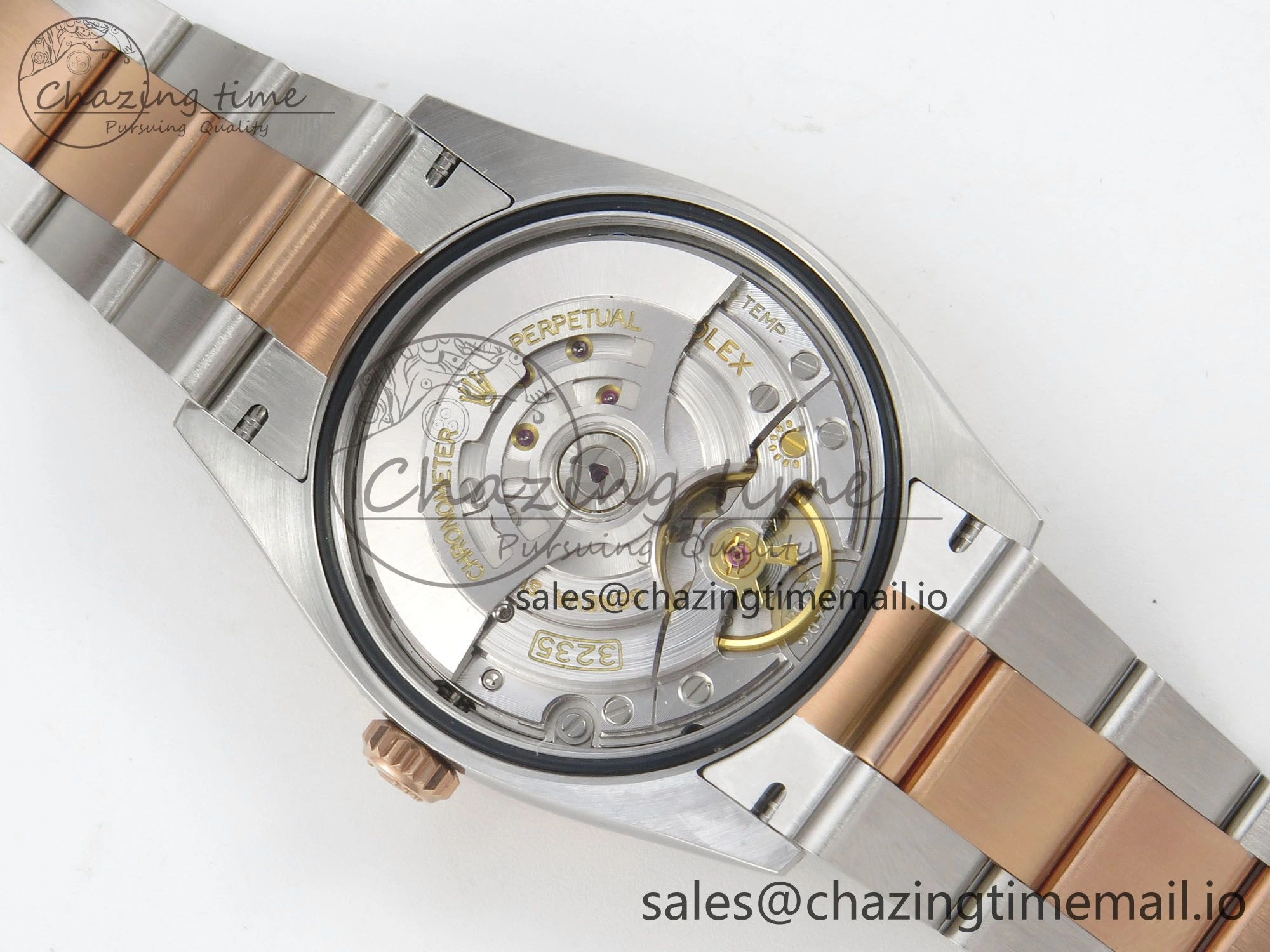 DateJust 36 SS RG ARF 1:1 Best Edition 904L Steel RG Roman Dial on Oyster Bracelet SH3235