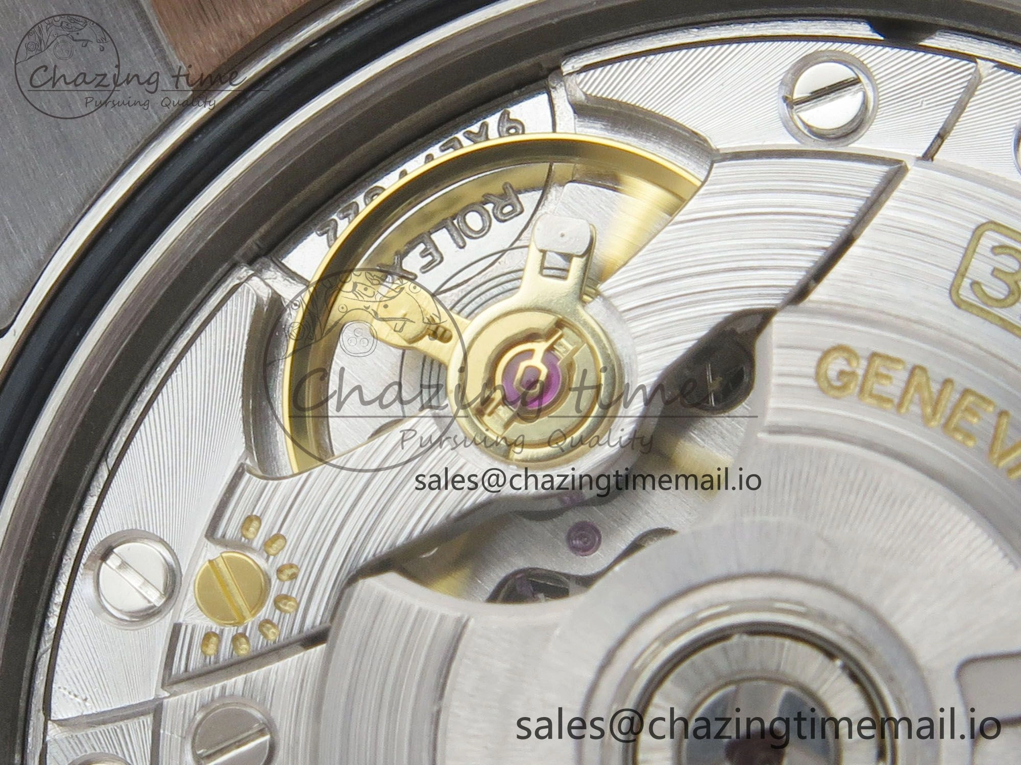 DateJust 36 SS RG ARF 1:1 Best Edition 904L Steel Silver Textured Stick Dial on Oyster Bracelet SH3235