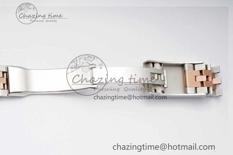 DateJust 36 SS RG DIWF 1:1 Best Edition 904L Steel Gray Stick Dial on Jubilee Bracelet SA3235