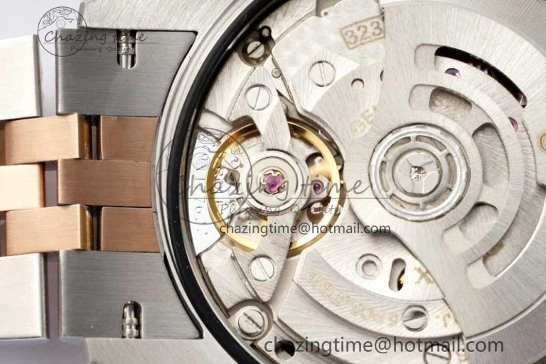 DateJust 36 SS RG DIWF 1:1 Best Edition 904L Steel Gray Stick Dial on Jubilee Bracelet SA3235
