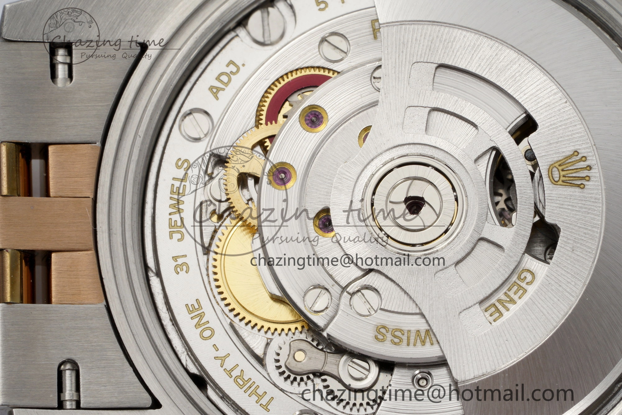 DateJust 36 SS RG Gold Wrapped JDF 1:1 Best Edition Silver Diamonds Textured Dial on Jubilee Bracelet VR3235 V2