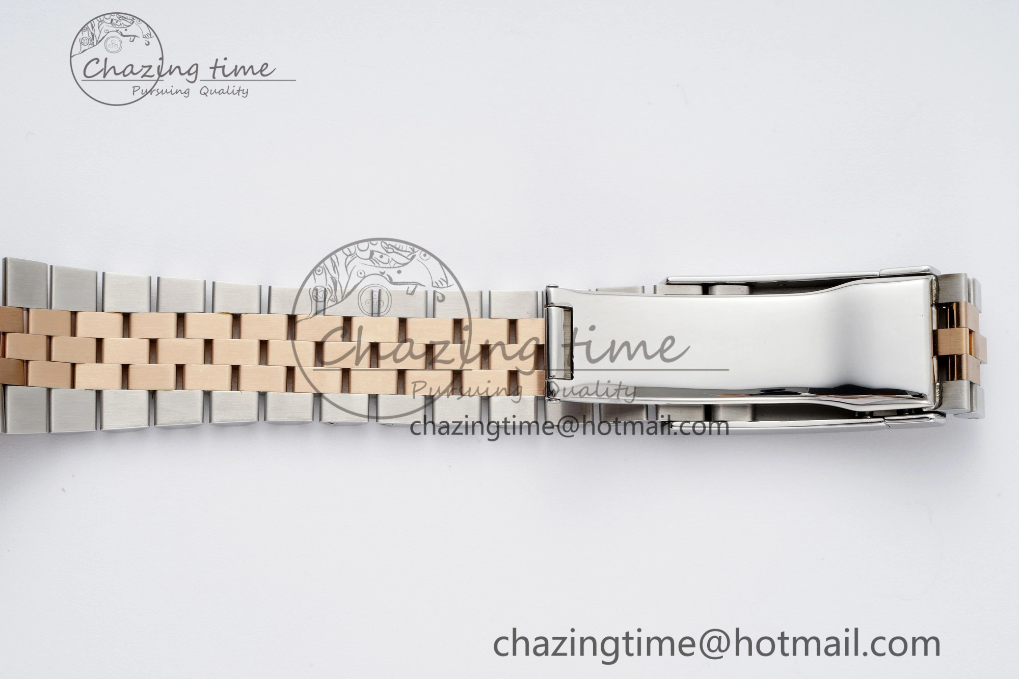 DateJust 36 SS RG Gold Wrapped JDF 1:1 Best Edition Silver Diamonds Textured Dial on Jubilee Bracelet VR3235 V2