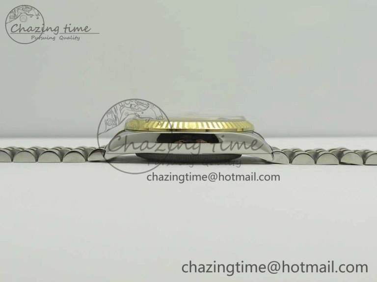 DateJust 36 SS YG 116233 ARF 1:1 Best Edition 904L Steel White Dial Stick Markers on Jubilee Bracelet SH3135 V2