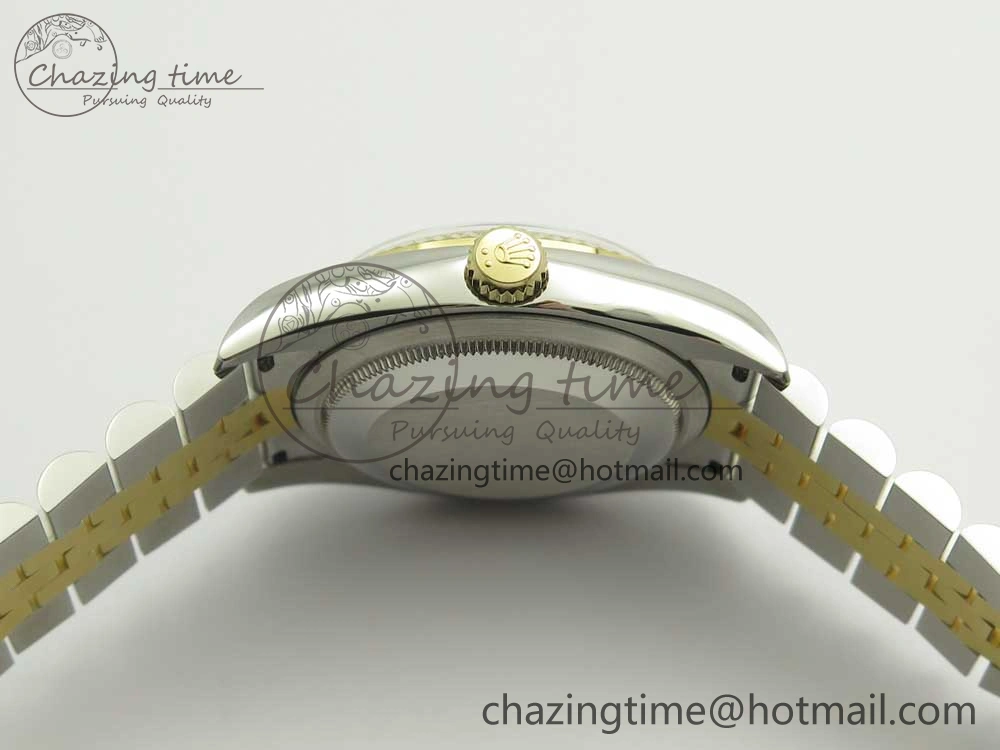 DateJust 36 SS YG 116233 ARF 1:1 Best Edition 904L Steel YG Dial Diamonds Markers on Jubilee Bracelet SH3135 V2
