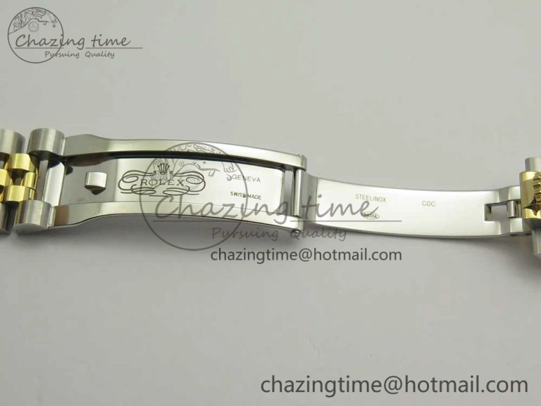 DateJust 36 SS YG 116233 ARF 1:1 Best Edition 904L Steel YG Dial Diamonds Markers on Jubilee Bracelet SH3135 V2