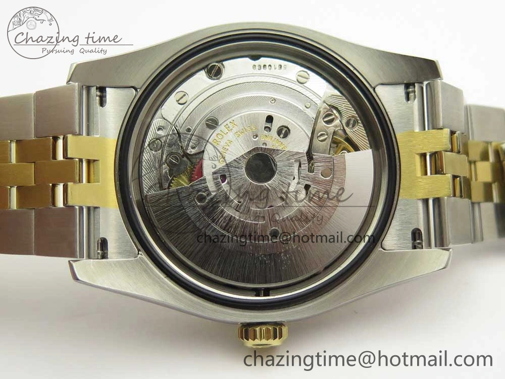 DateJust 36 SS YG 116233 ARF 1:1 Best Edition 904L Steel YG Dial Diamonds Markers on Jubilee Bracelet SH3135 V2