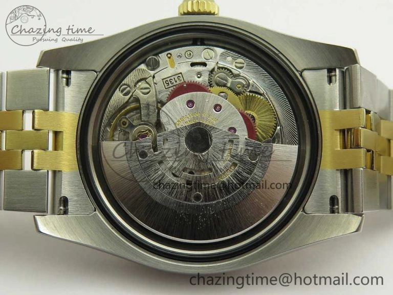 DateJust 36 SS YG 116233 ARF 1:1 Best Edition 904L Steel YG Dial Diamonds Markers on Jubilee Bracelet SH3135 V2