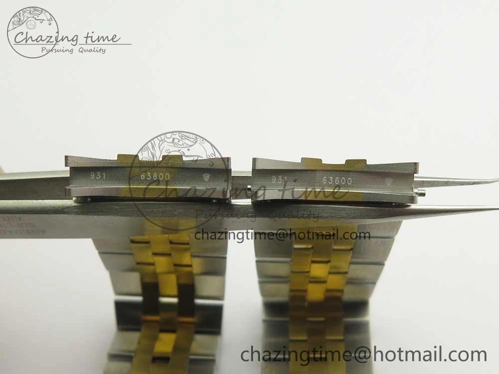 DateJust 36 SS YG 116233 ARF 1:1 Best Edition 904L Steel YG Dial Diamonds Markers on Jubilee Bracelet SH3135 V2