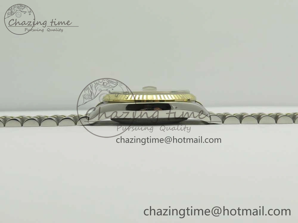DateJust 36 SS YG 116233 ARF 1:1 Best Edition 904L Steel YG Dial Diamonds Markers on Jubilee Bracelet SH3135 V2