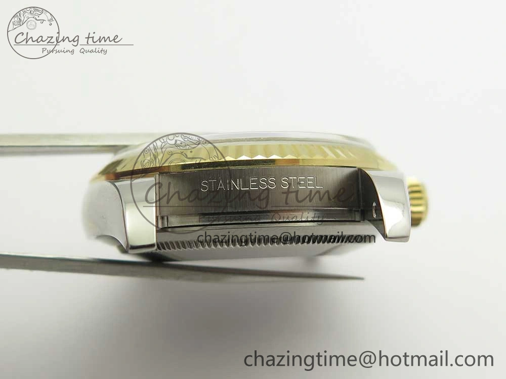 DateJust 36 SS YG 116233 ARF 1:1 Best Edition 904L Steel YG Dial Stick Markers on Jubilee Bracelet SH3135 V2