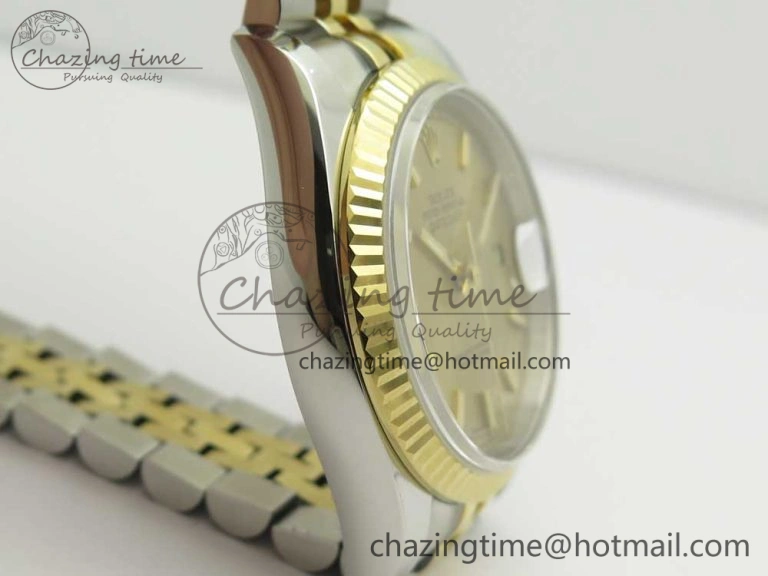 DateJust 36 SS YG 116233 ARF 1:1 Best Edition 904L Steel YG Dial Stick Markers on Jubilee Bracelet SH3135 V2
