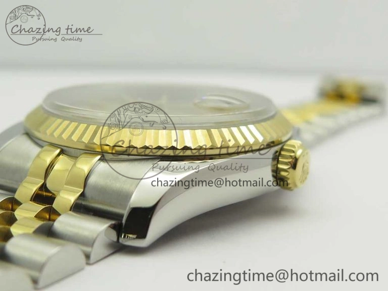 DateJust 36 SS YG 116233 ARF 1:1 Best Edition 904L Steel YG Dial Stick Markers on Jubilee Bracelet SH3135 V2