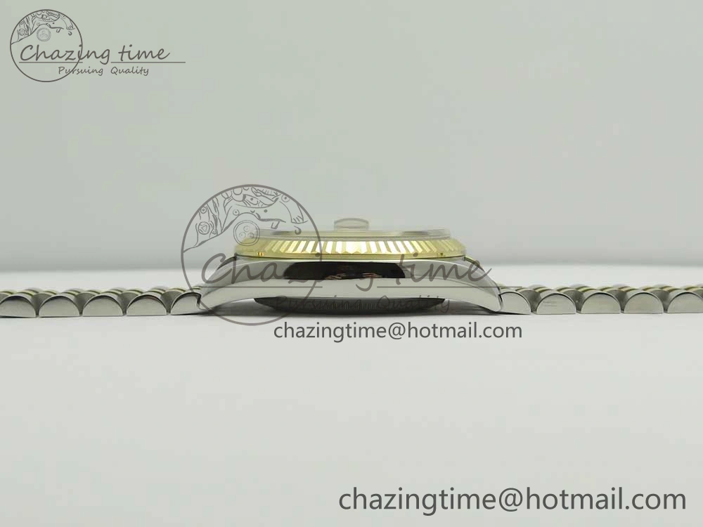 DateJust 36 SS YG 116233 ARF 1:1 Best Edition 904L Steel YG Dial Stick Markers on Jubilee Bracelet SH3135 V2