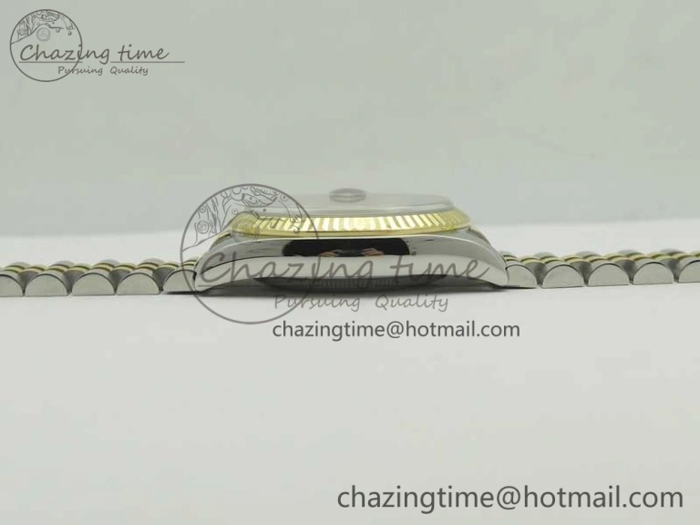 DateJust 36 SS YG 126233 ARF 1:1 Best Edition Black Dial Stick Markers on SS YG Jubilee Bracelet SH3135