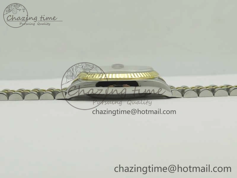 DateJust 36 SS YG 126233 ARF 1:1 Best Edition Black Dial Stick Markers on SS YG Jubilee Bracelet SH3135
