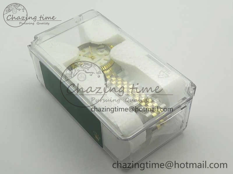 DateJust 36 SS YG 126233 ARF 1:1 Best Edition Silver Dial Stick Markers on SS YG Jubilee Bracelet SH3135