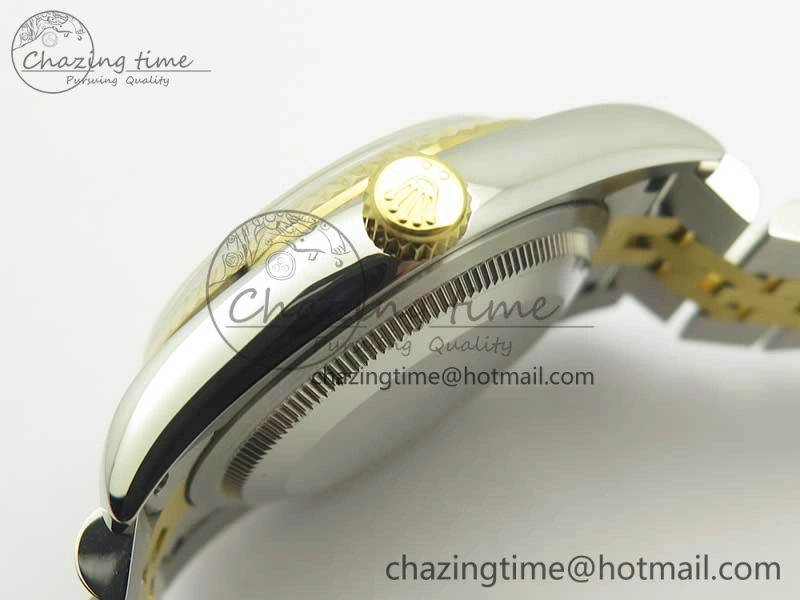 DateJust 36 SS YG 126233 ARF 1:1 Best Edition Silver Dial Stick Markers on SS YG Jubilee Bracelet SH3135