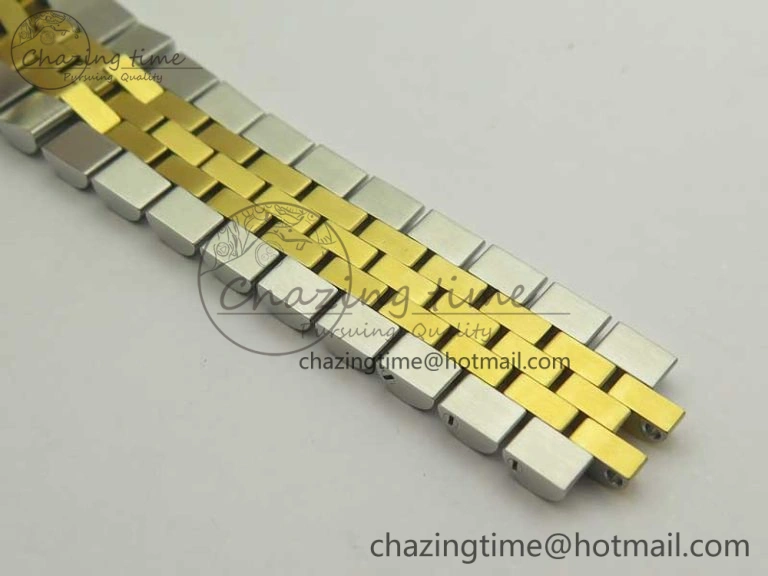 DateJust 36 SS YG 126233 ARF 1:1 Best Edition Silver Dial Stick Markers on SS YG Jubilee Bracelet SH3135