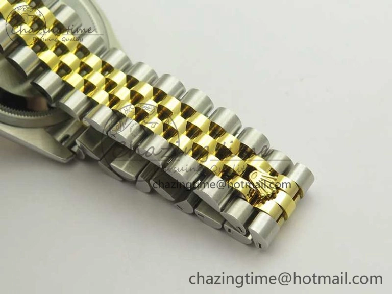 DateJust 36 SS YG 126233 ARF 1:1 Best Edition Silver Dial Stick Markers on SS YG Jubilee Bracelet SH3135