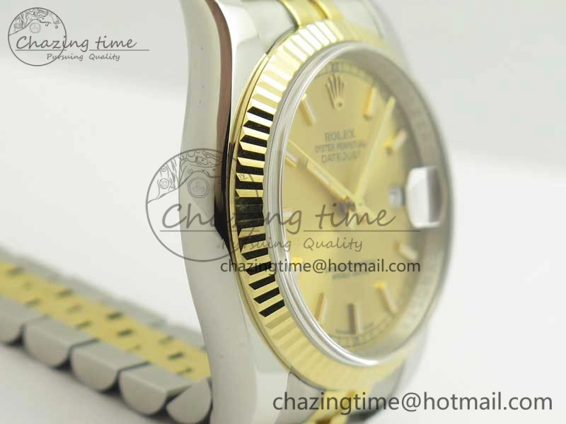 DateJust 36 SS YG 126233 ARF 1:1 Best Edition YG Dial Stick Markers on SS YG Jubilee Bracelet SH3135