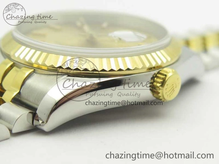 DateJust 36 SS YG 126233 ARF 1:1 Best Edition YG Dial Stick Markers on SS YG Jubilee Bracelet SH3135