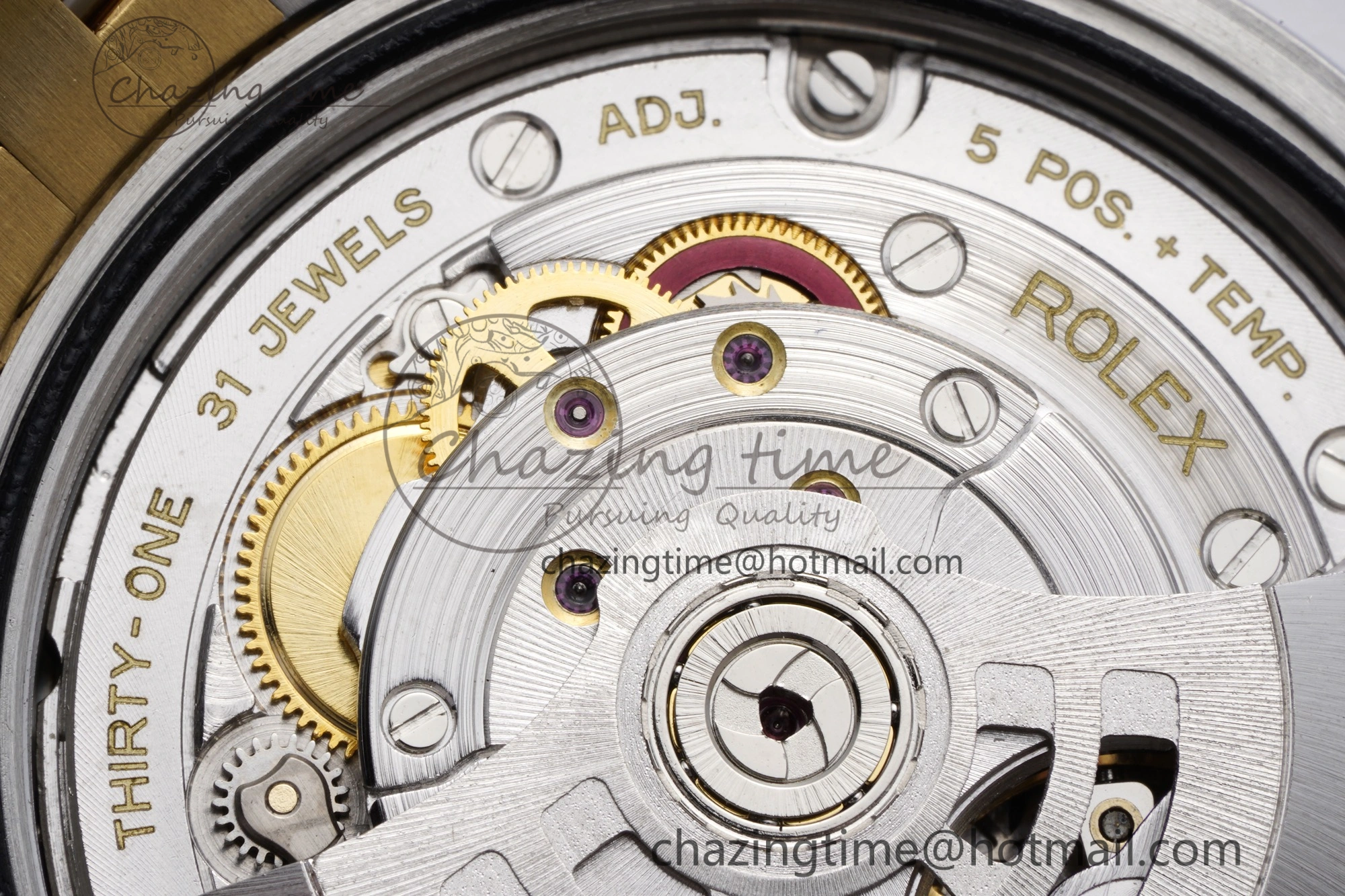 DateJust 36 SS YG 126233 JDF YG Plated 904L Steel White Dial Roman Markers on Jubilee Bracelet V2