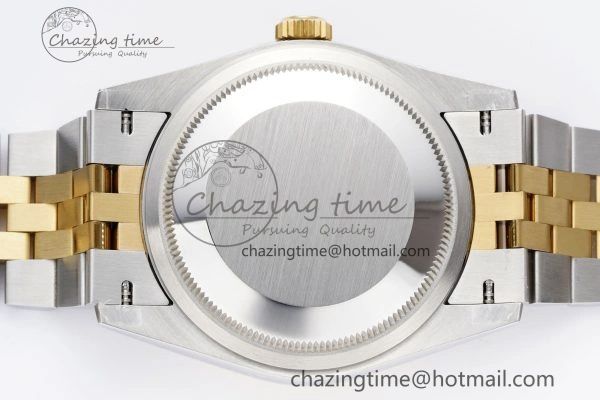 DateJust 36 SS YG 126233 JDF YG Plated 904L Steel White Dial Roman Markers on Jubilee Bracelet V2