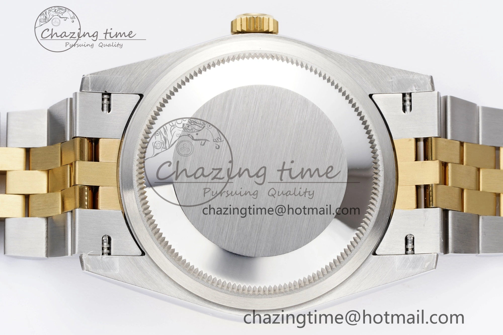 DateJust 36 SS YG 126233 JDF YG Plated 904L Steel White Dial Roman Markers on Jubilee Bracelet V2
