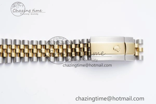 DateJust 36 SS YG 126233 JDF YG Plated 904L Steel White Dial Roman Markers on Jubilee Bracelet V2
